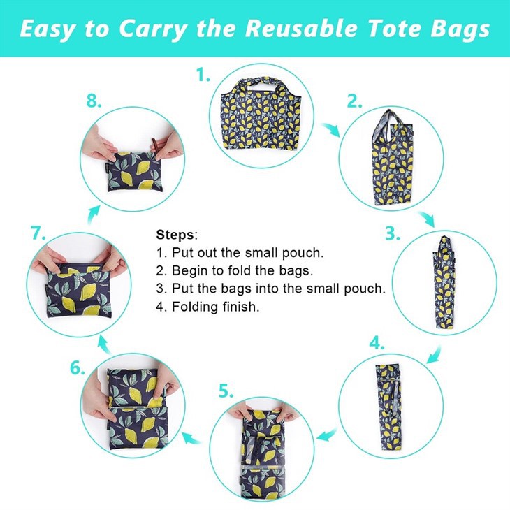 RPET Foldable Grocery Shopping Bag